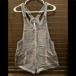 RVCA romper | Black | Grey | White | button